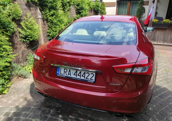 Maserati Ghibli cena 126900 przebieg: 187152, rok produkcji 2015 z Bielsk Podlaski małe 46